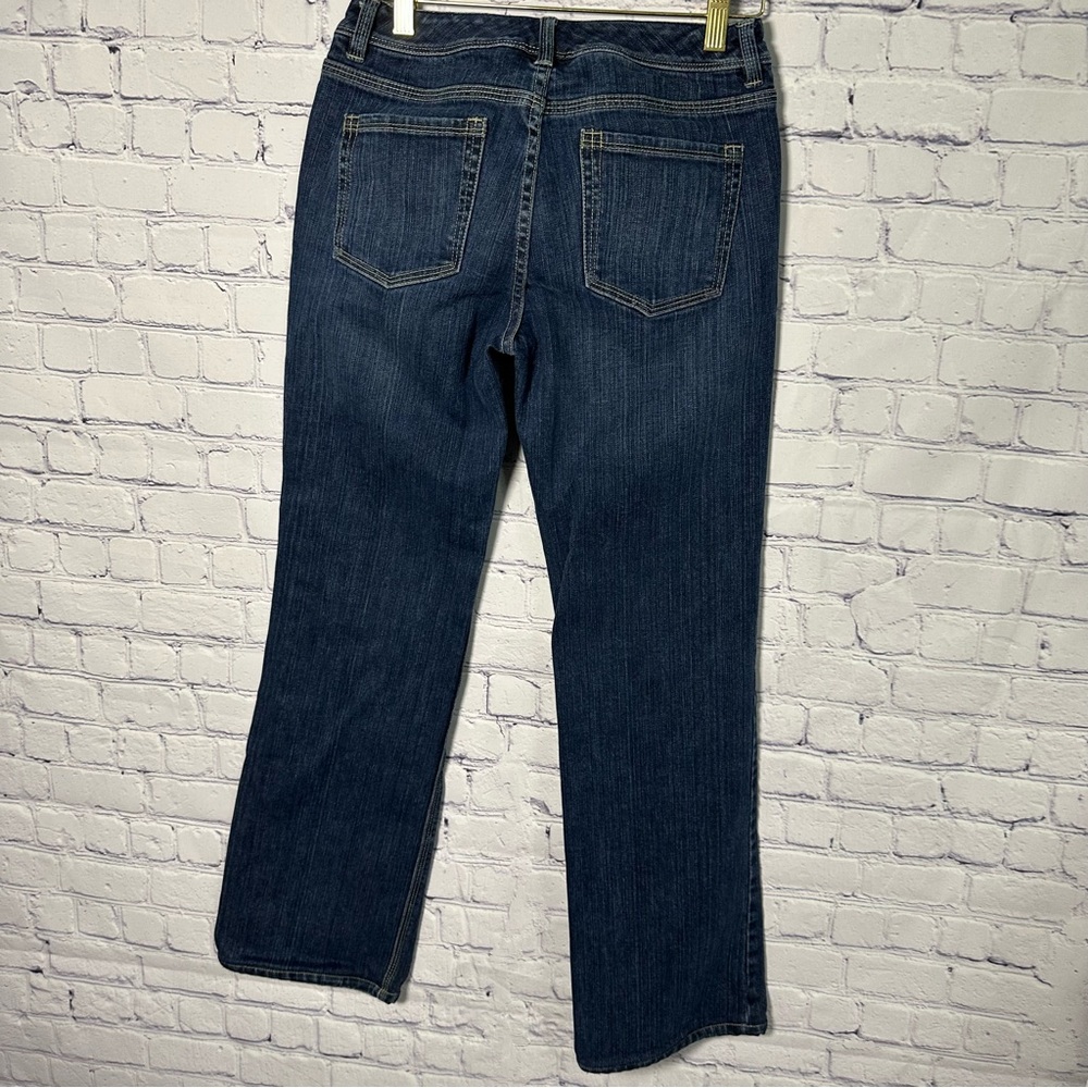White House Black Market Dark Blue Straight Leg Jeans - Picture 2 of 4